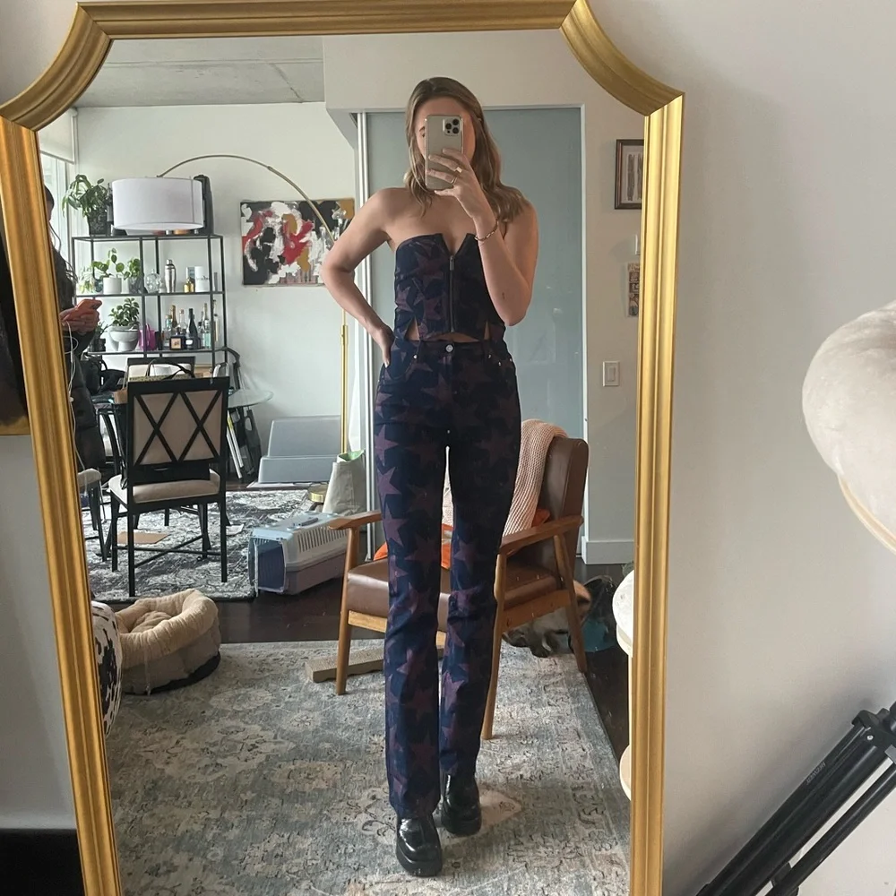 NWT AFRM Baby Boot Huxley jeans - Picture 4 of 4